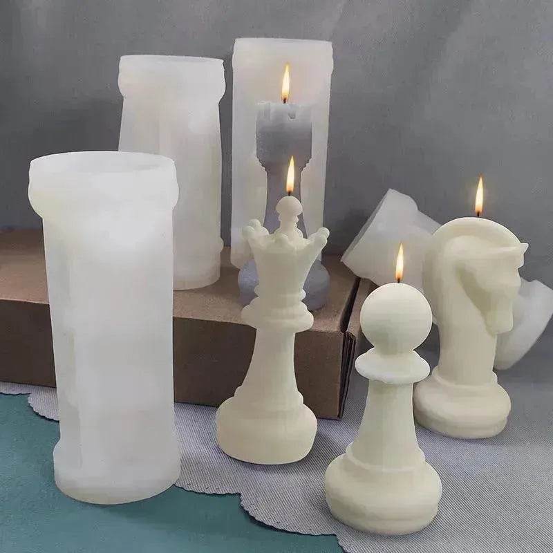 Chess Scented Candle Silicone Mold DIY - www.Shopthatapp.com