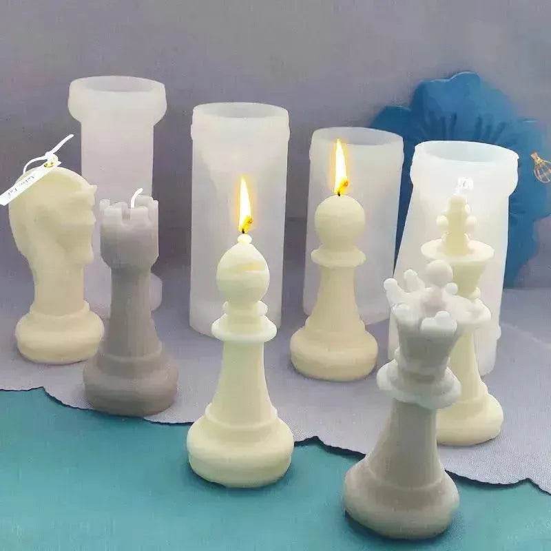 Chess Scented Candle Silicone Mold DIY - www.Shopthatapp.com