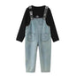 Children Jeans  Denim Strap Romper Jumpsuit Pant - www.Shopthatapp.com