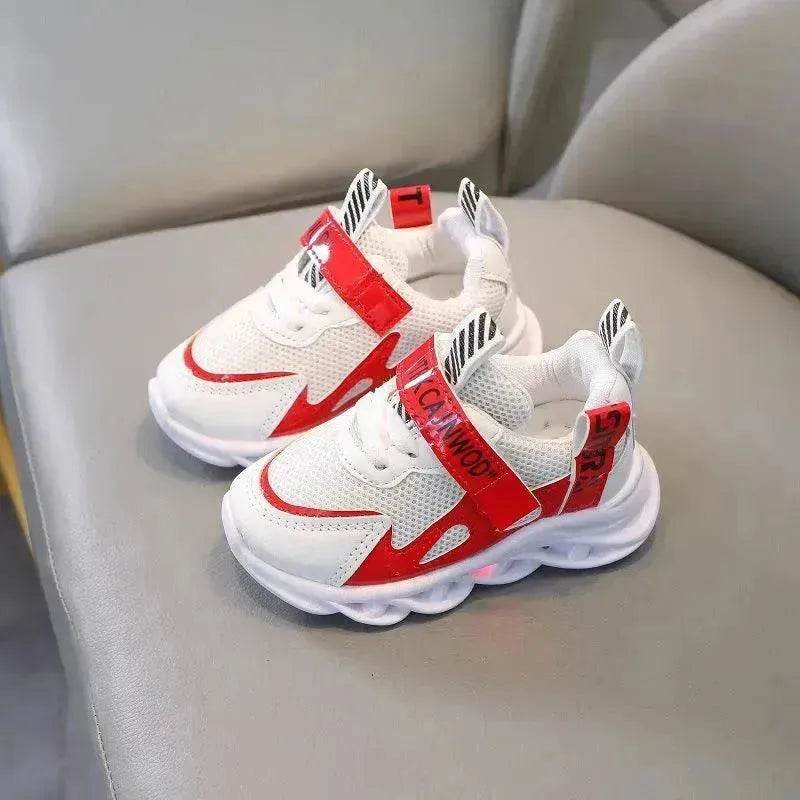 Children's Alphabet Webbing Mesh Breathable Kids Luminous Shoes Casual Sports Shoes - www.Shopthatapp.com