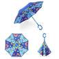 Children's Colorful Handle Reverse Umbrella Set Baby Cartoon Umbrella - www.Shopthatapp.com