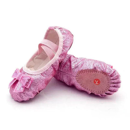 Children's Dance Soft Bottom Training Shoes Kids Ballet Shoes - www.Shopthatapp.com