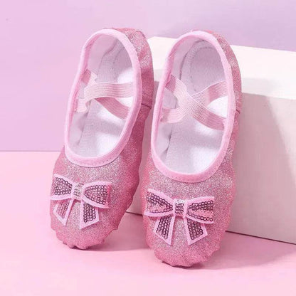 Children's Dance Soft Bottom Training Shoes Kids Ballet Shoes - www.Shopthatapp.com