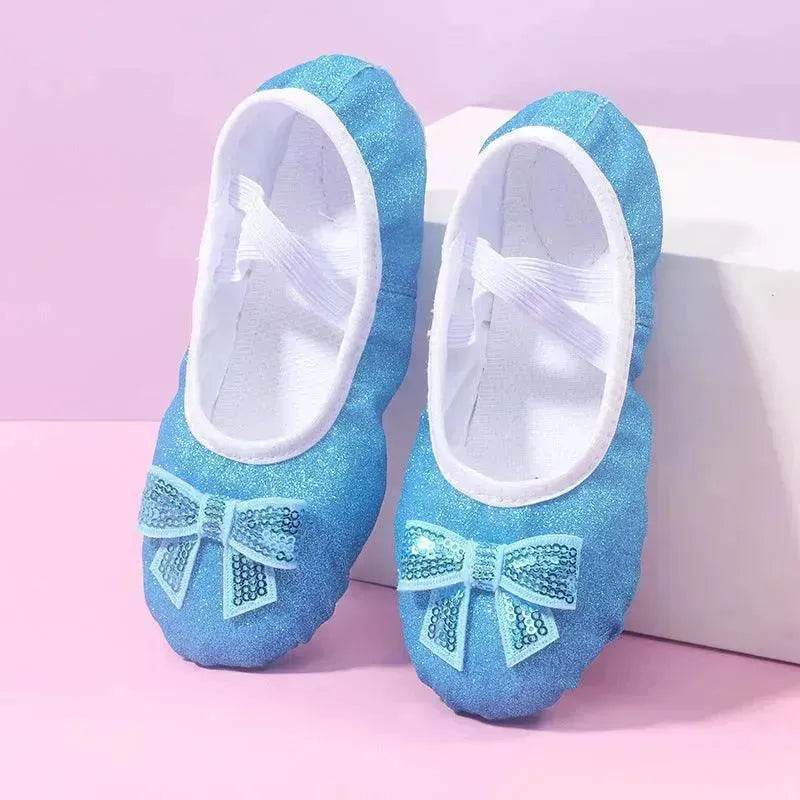 Children's Dance Soft Bottom Training Shoes Kids Ballet Shoes - www.Shopthatapp.com