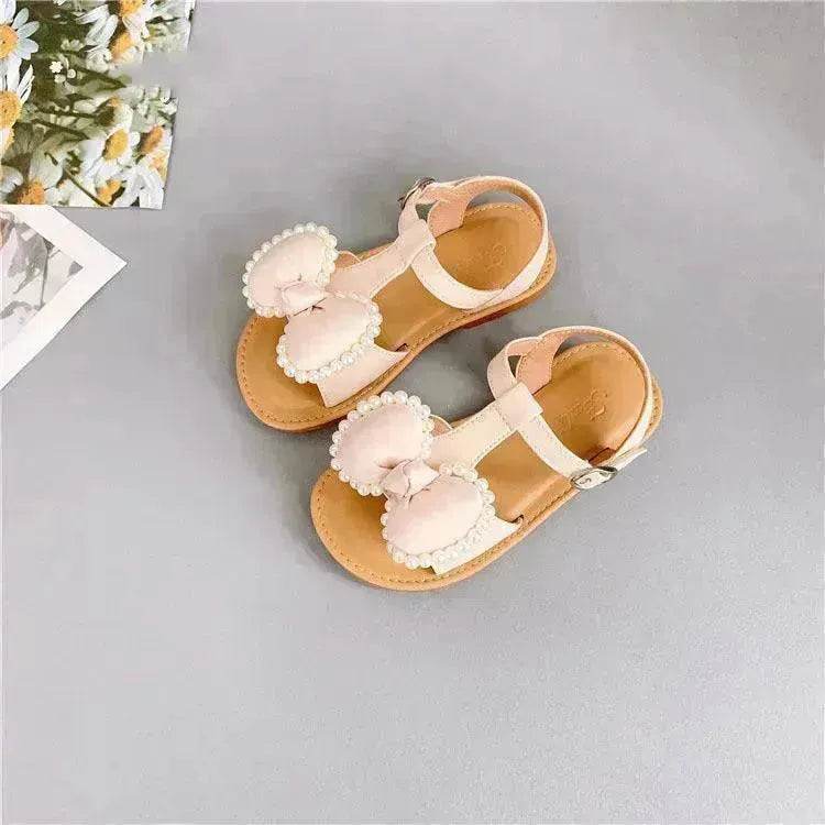 Children'S Fashion Korean Girls Casual Sandals Bowknot Velcro Kids Shoes - www.Shopthatapp.com