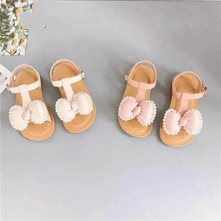 Children'S Fashion Korean Girls Casual Sandals Bowknot Velcro Kids Shoes - www.Shopthatapp.com