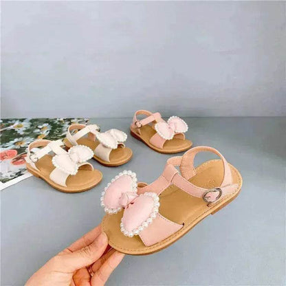 Children'S Fashion Korean Girls Casual Sandals Bowknot Velcro Kids Shoes - www.Shopthatapp.com