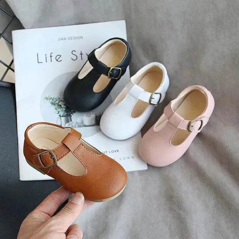 Children's pea shoes versatile single shoes baby shoes - www.Shopthatapp.com