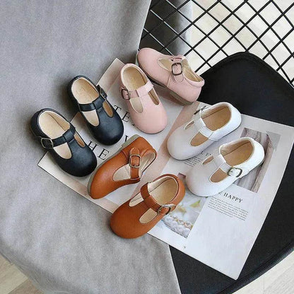 Children's pea shoes versatile single shoes baby shoes - www.Shopthatapp.com