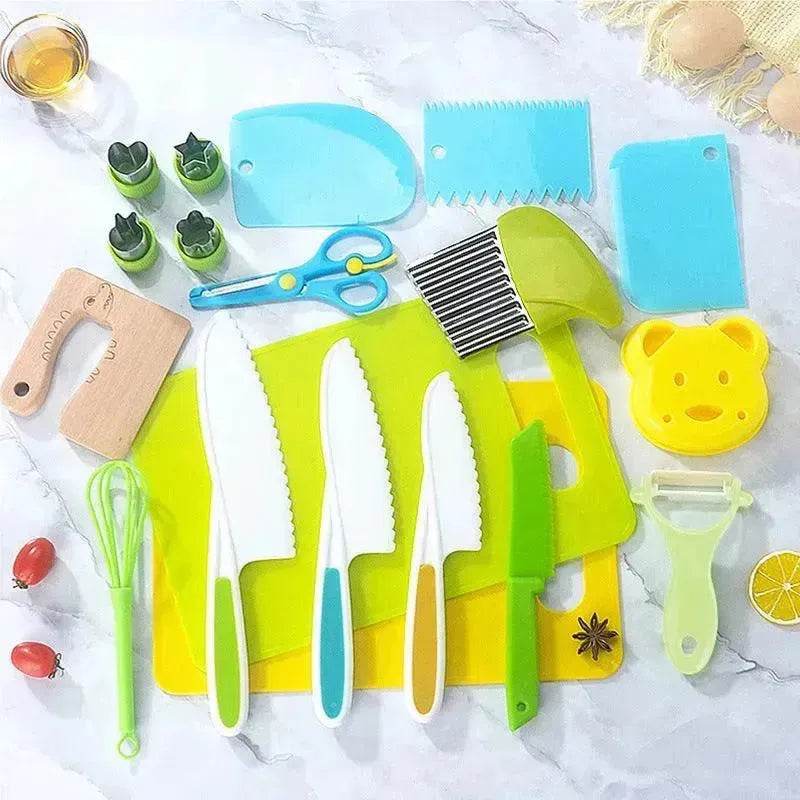 Children's Plastic Birthday Cake Stand Knife Toy Suit - www.Shopthatapp.com