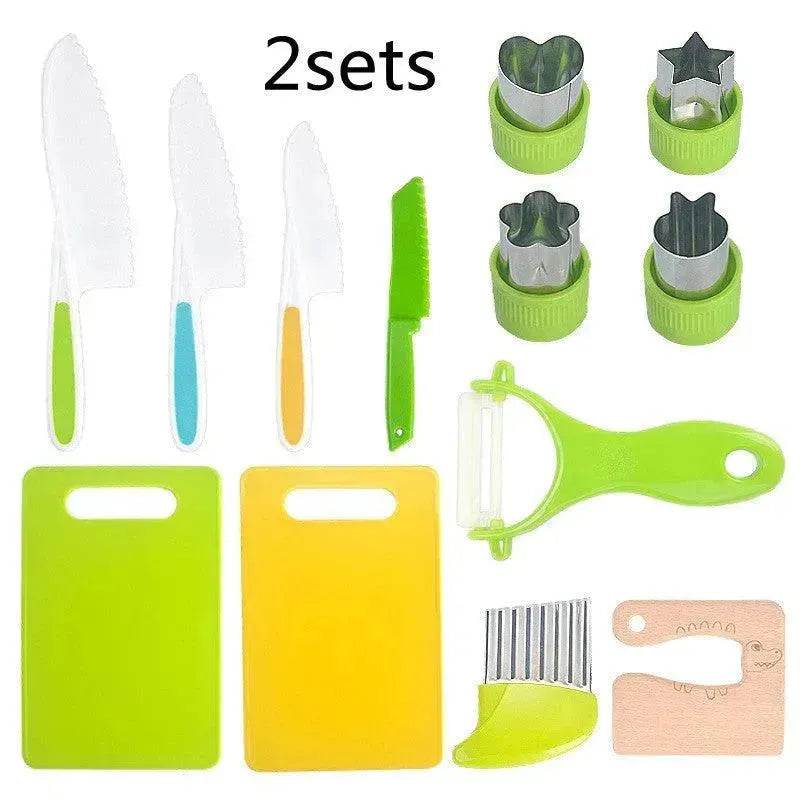 Children's Plastic Birthday Cake Stand Knife Toy Suit - www.Shopthatapp.com