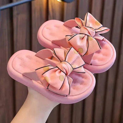 Children's Slippers Girls Princess Bowknot - www.Shopthatapp.com
