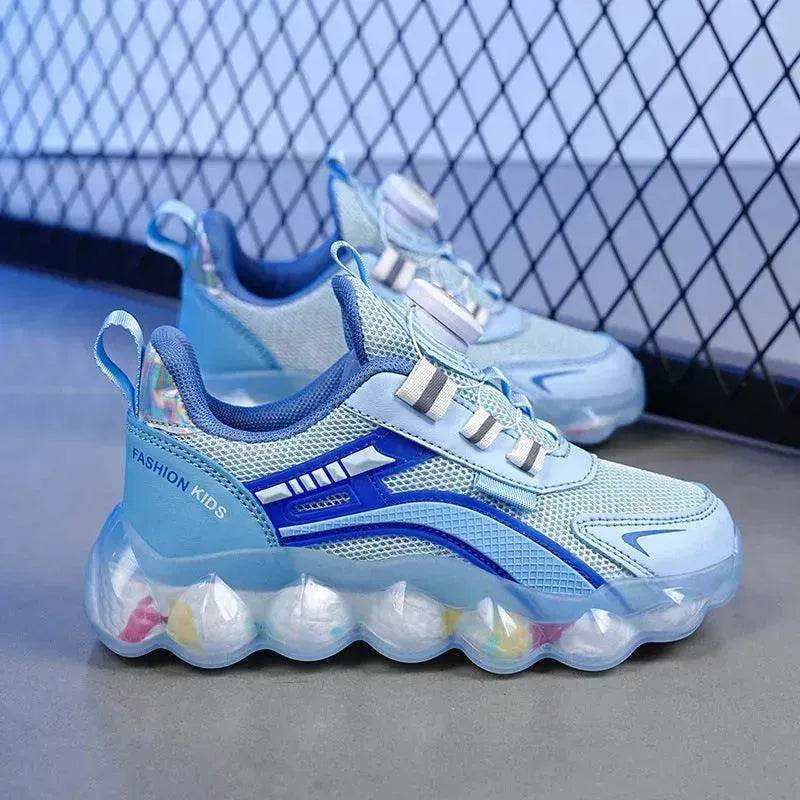 Children's Sports Rotating Buckle Single Mesh Shoes - www.Shopthatapp.com