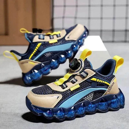 Children's Sports Rotating Buckle Single Mesh Shoes - www.Shopthatapp.com