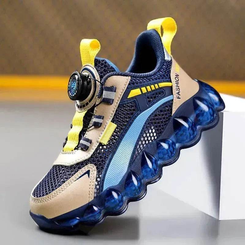 Children's Sports Rotating Buckle Single Mesh Shoes - www.Shopthatapp.com