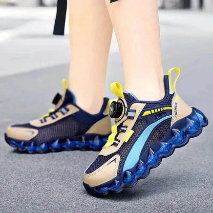 Children's Sports Rotating Buckle Single Mesh Shoes - www.Shopthatapp.com