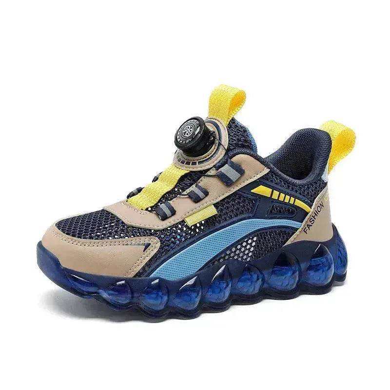 Children's Sports Rotating Buckle Single Mesh Shoes - www.Shopthatapp.com