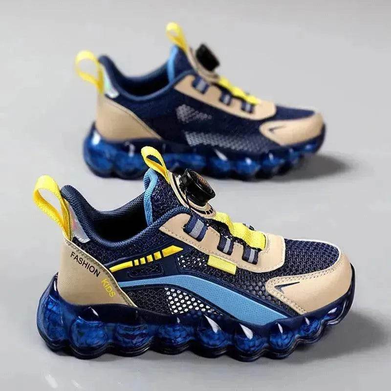 Children's Sports Rotating Buckle Single Mesh Shoes - www.Shopthatapp.com