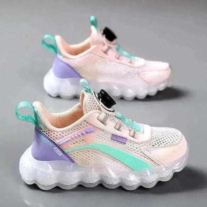 Children's Sports Rotating Buckle Single Mesh Shoes - www.Shopthatapp.com