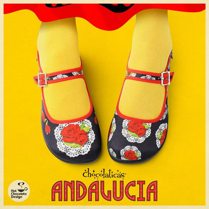 Chocolaticas® ANDALUCIA Women's Mary Jane Flat - www.Shopthatapp.com