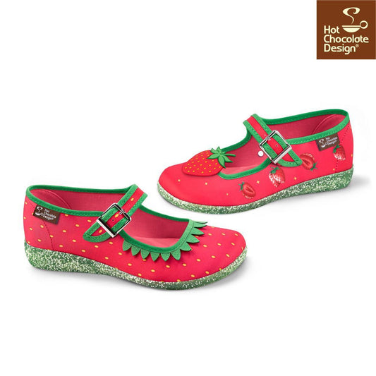 Chocolaticas® BERRY BLISS  Women's Mary Jane Flat - www.Shopthatapp.com