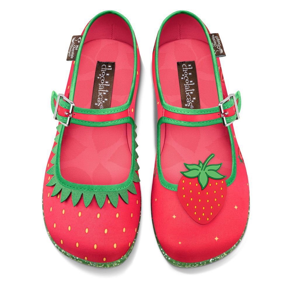 Chocolaticas® BERRY BLISS  Women's Mary Jane Flat - www.Shopthatapp.com