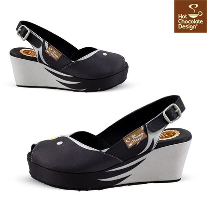 Chocolaticas® BLACK BIRD Women's Sandal - www.Shopthatapp.com