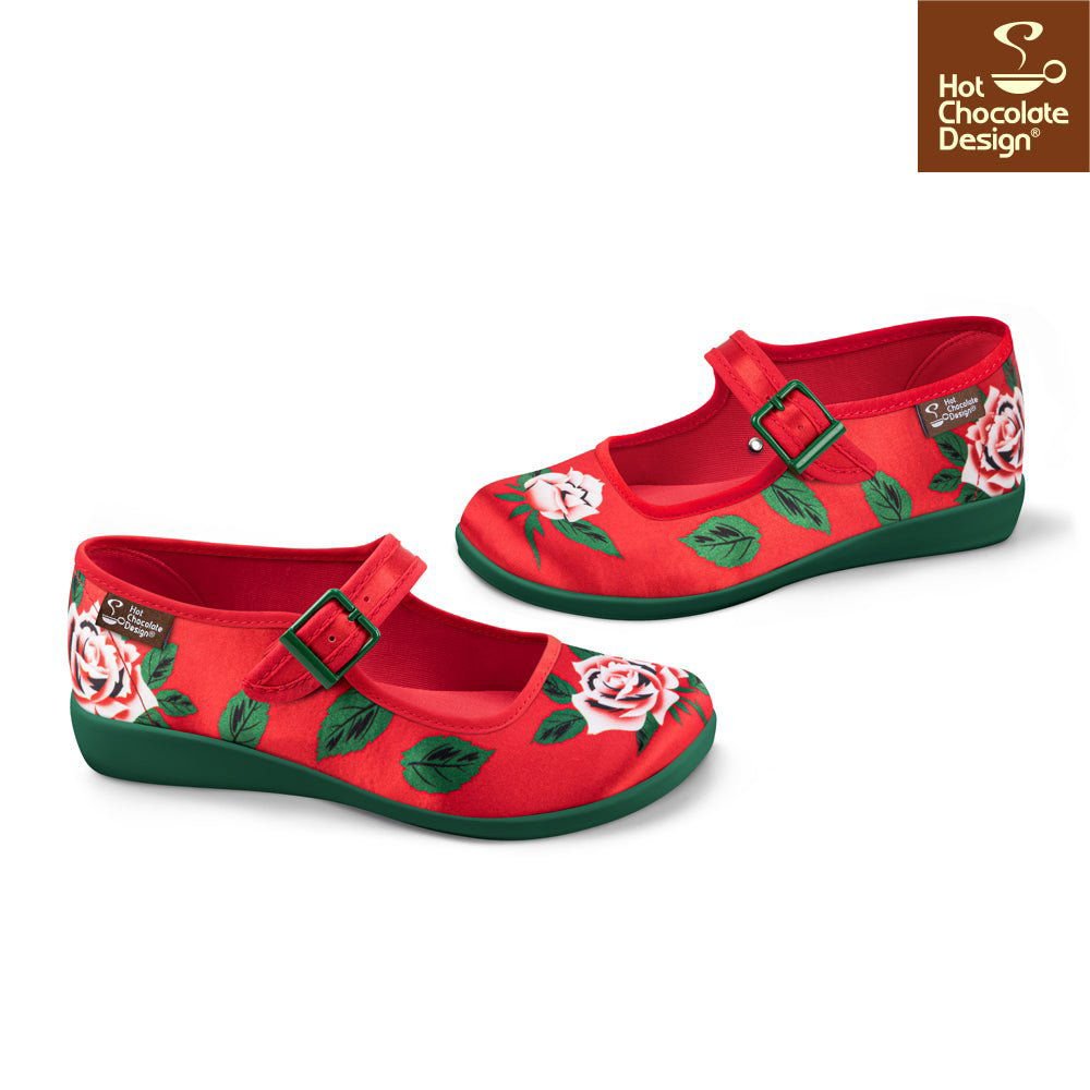 Chocolaticas® BLOSSOM SHINE  Women's Mary Jane Flat - www.Shopthatapp.com