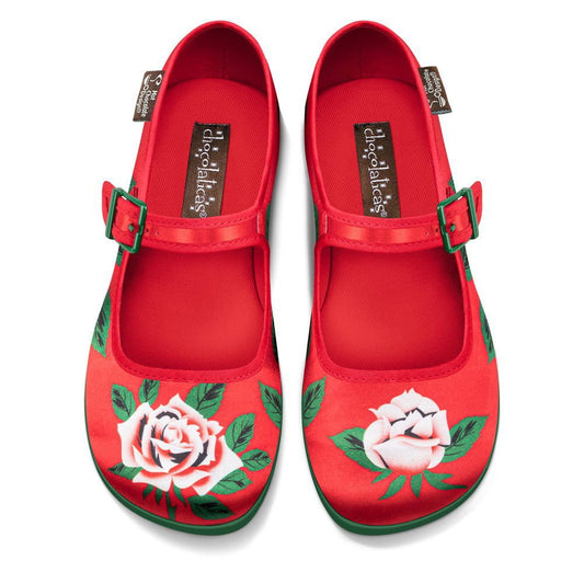 Chocolaticas® BLOSSOM SHINE  Women's Mary Jane Flat - www.Shopthatapp.com