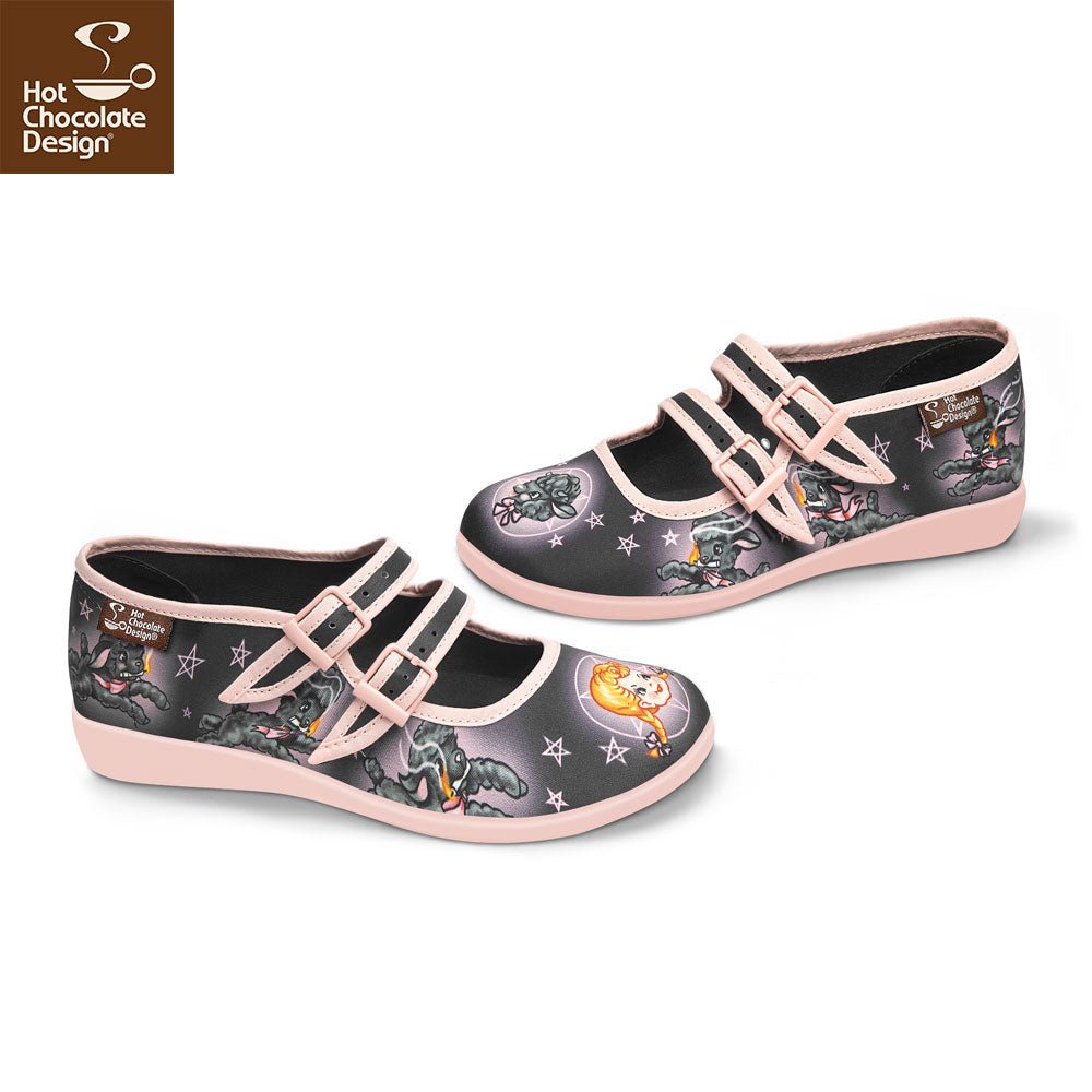 Chocolaticas® MARY HAD A LITTLE LAMB Women's Mary Jane Flat - www.Shopthatapp.com
