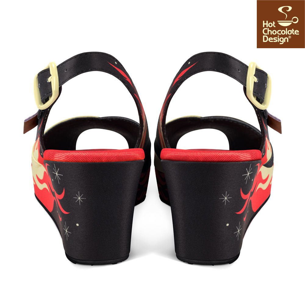 Chocolaticas® SHE IS ON FIRE Women's Sandal - www.Shopthatapp.com