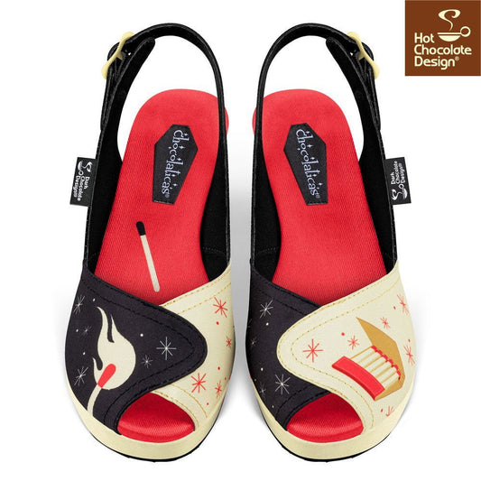 Chocolaticas® SHE IS ON FIRE Women's Sandal - www.Shopthatapp.com