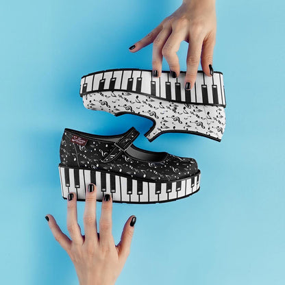 Chocolaticas® THANK YOU MUSIC Women's Mary Jane Platform - www.Shopthatapp.com