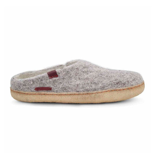 Classic Slipper - Grey with Rubber - www.Shopthatapp.com