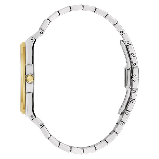 Classic Two Tone Stainless Steel Quartz Men's Watch - www.Shopthatapp.com