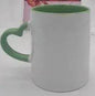 Coated Mug Heart Shaped Handle Inner Color Cup Ceramic Cup Customized - www.Shopthatapp.com