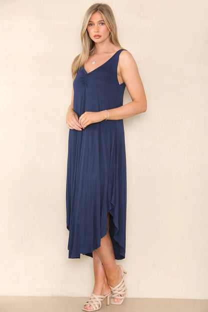 Robe froncée sur le devant Coco