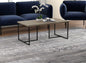 Coffee Table Dark Taupe Black Metal - www.Shopthatapp.com