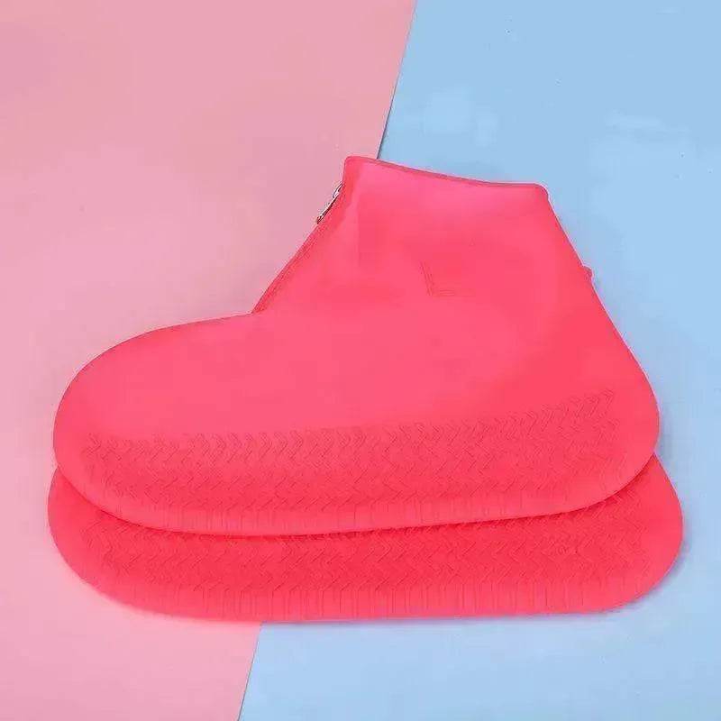 colorful Portable Silicone Waterproof Non-slip Shoe Cover - www.Shopthatapp.com
