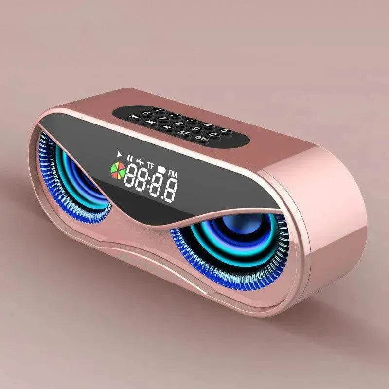 Colorful lights, dual speakers, digital buttons, song, Bluetooth speaker - www.Shopthatapp.com