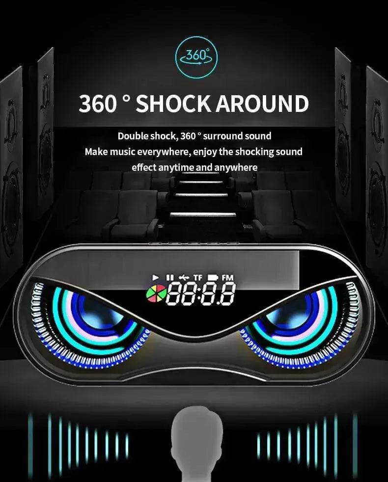 Colorful lights, dual speakers, digital buttons, song, Bluetooth speaker