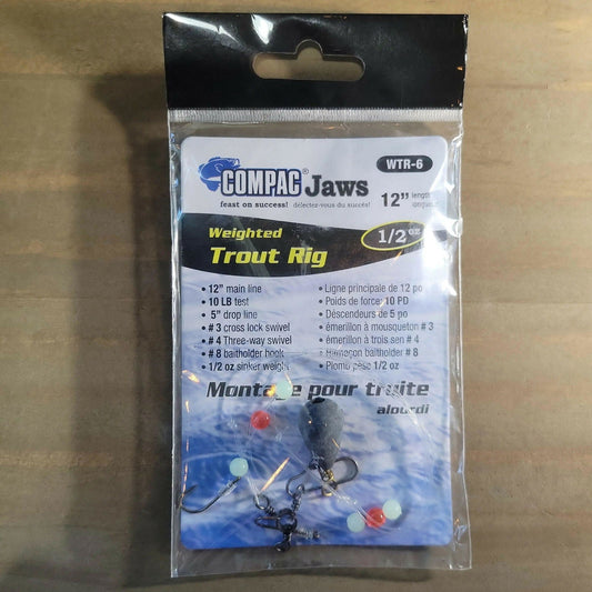 COMPAC Weighted Trout Rig 1/2oz - www.Shopthatapp.com