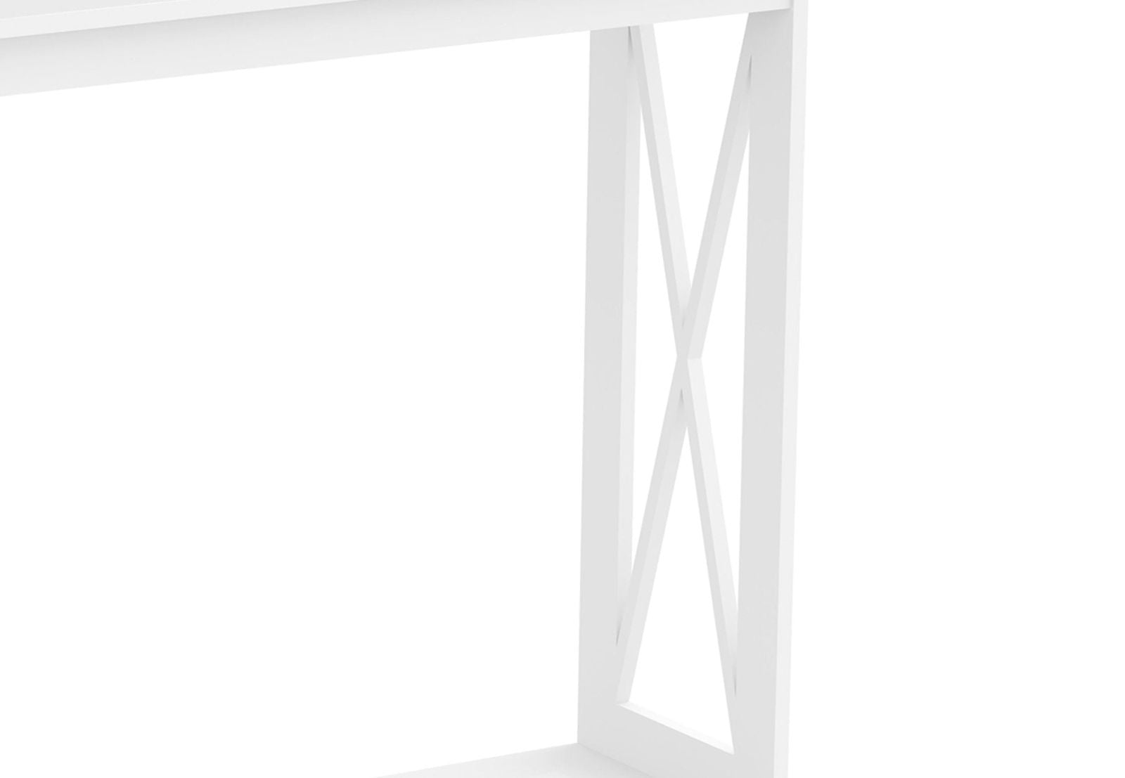 Console Sofa Table White 1 Shelf - www.Shopthatapp.com