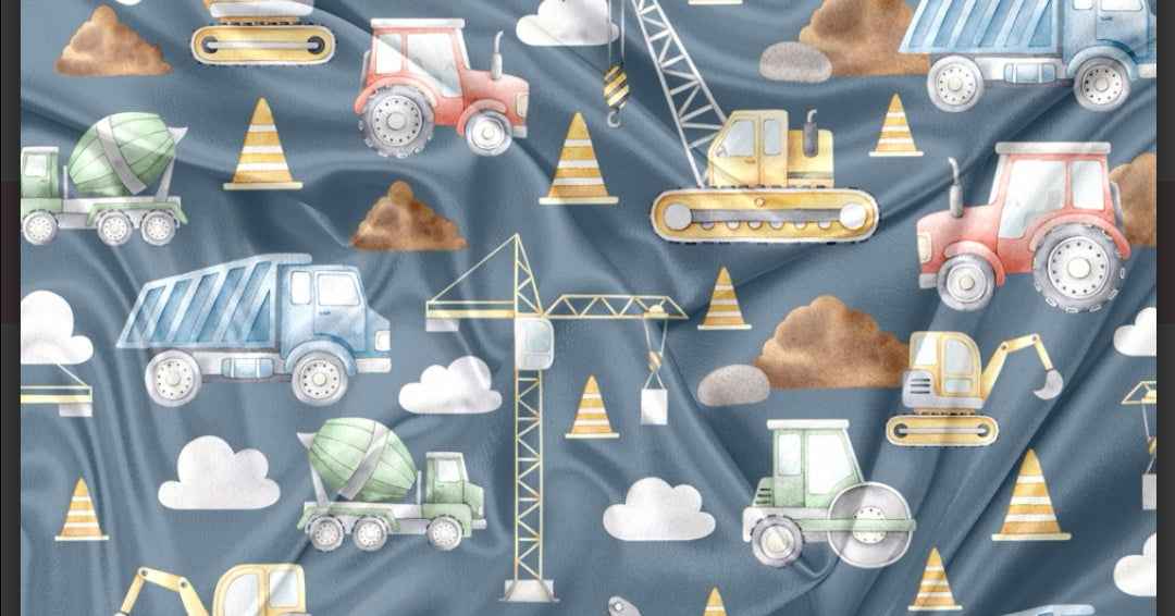 Creation Coco Lyly Construction Crib Blanket - Soft & Cozy - www.Shopthatapp.com