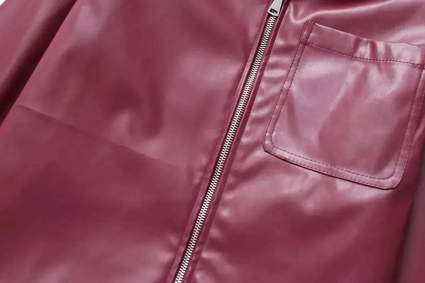 Cool And Wild Lapel Leather Biker's Leather Jacket - www.Shopthatapp.com