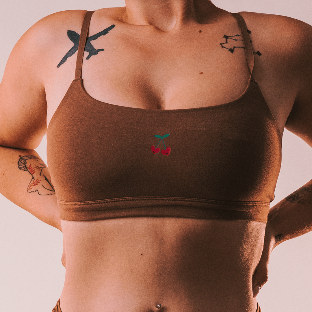 Cotton Stretch Scoop Bralette - www.Shopthatapp.com
