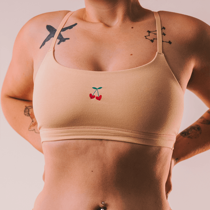 Cotton Stretch Scoop Bralette - www.Shopthatapp.com