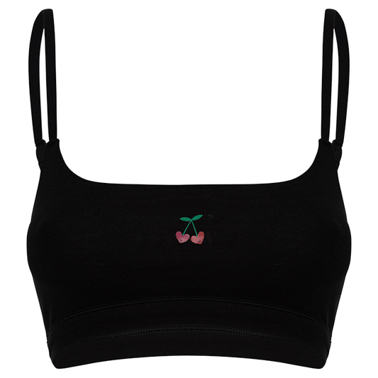 Cotton Stretch Scoop Bralette - www.Shopthatapp.com