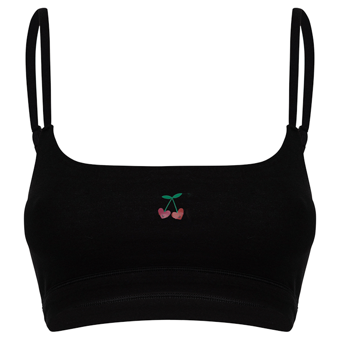 Cotton Stretch Scoop Bralette - www.Shopthatapp.com