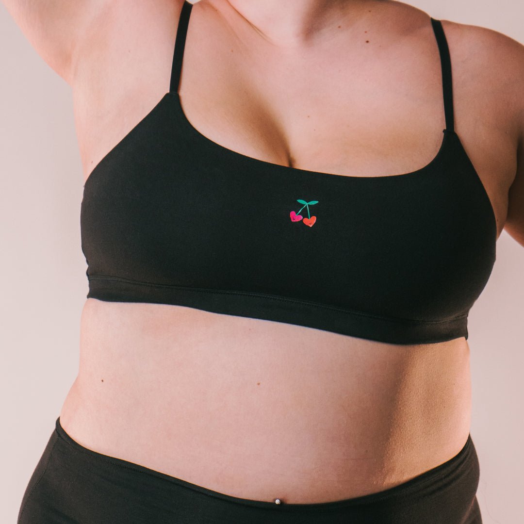 Cotton Stretch Scoop Bralette - www.Shopthatapp.com